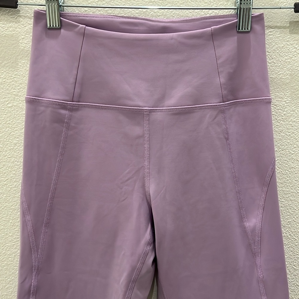 Girlfriend Collective #4008 High Waist 7/8 Leggings Small Purple - Picture 2 of 8